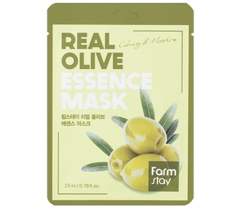 Тканевая маска с экстрактом оливы FARMSTAY Real Essence Mask Olive