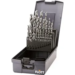 Набор спиральных сверл Flott HSSG (DIN 338), 25 шт.