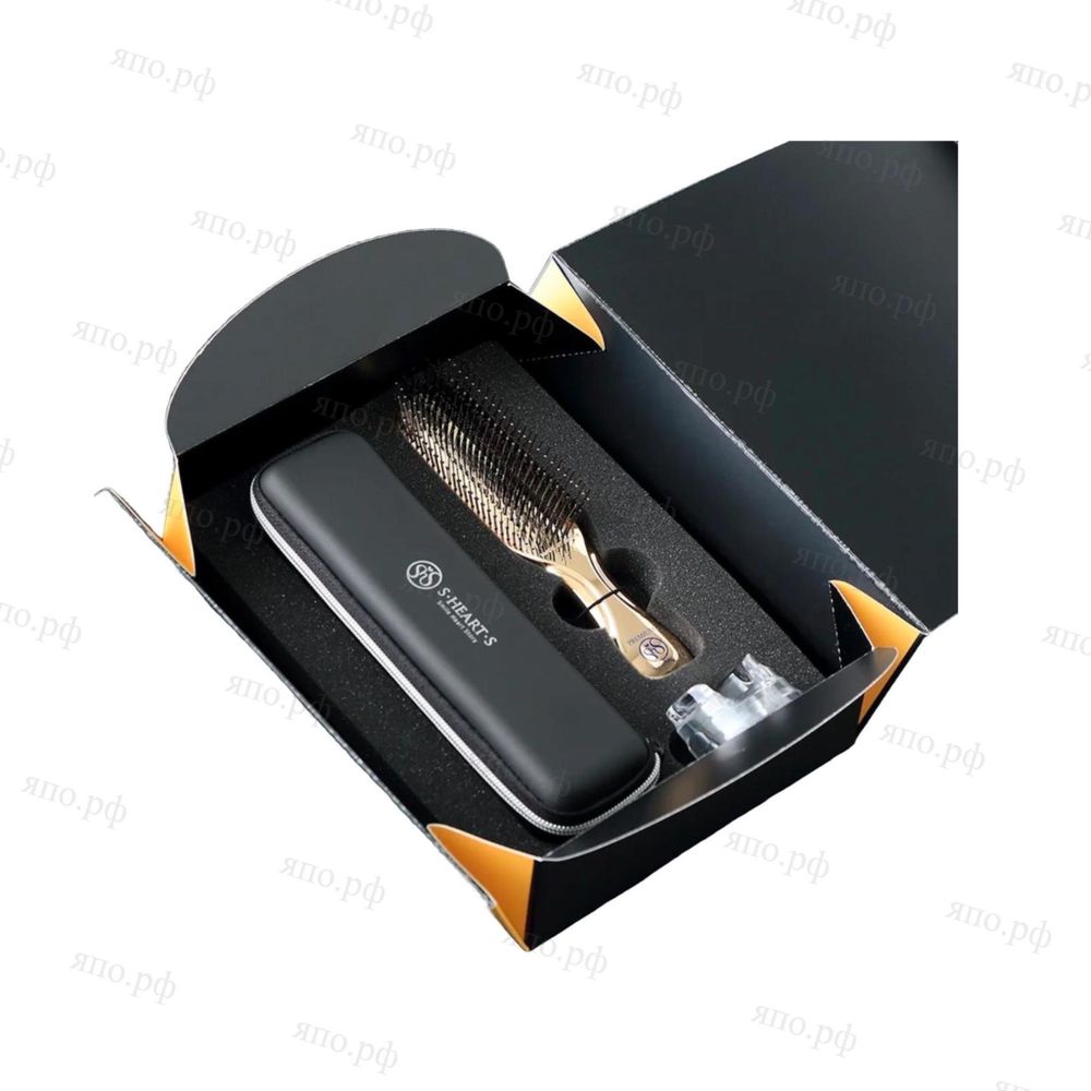 Легендарная расческа компании «S-Heart-S» из Японии Scalp Brush Wold Premium Long в подарочном наборе