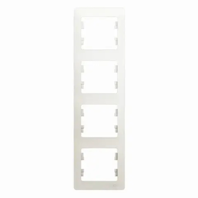 GLOSSA 4-постовая РАМКА, вертикальная, ПЕРЛАМУТР