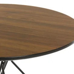 Кофейный стол Bug Ø60х45 см, шпон ореха