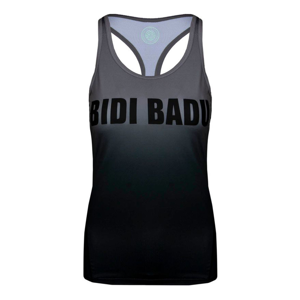 Женская теннисная майка BIDI BADU Rhombo Move Printed Tank Top Women - Black