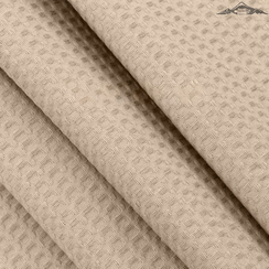 Вафельное полотно гладкокрашеное цв.Бежевый | ш.150 см | 240 г/м² | хлопок-100%