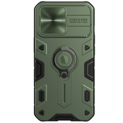 Противоударный чехол с кольцом и защитой камеры Nillkin CamShield Armor Case для iPhone 13 Pro