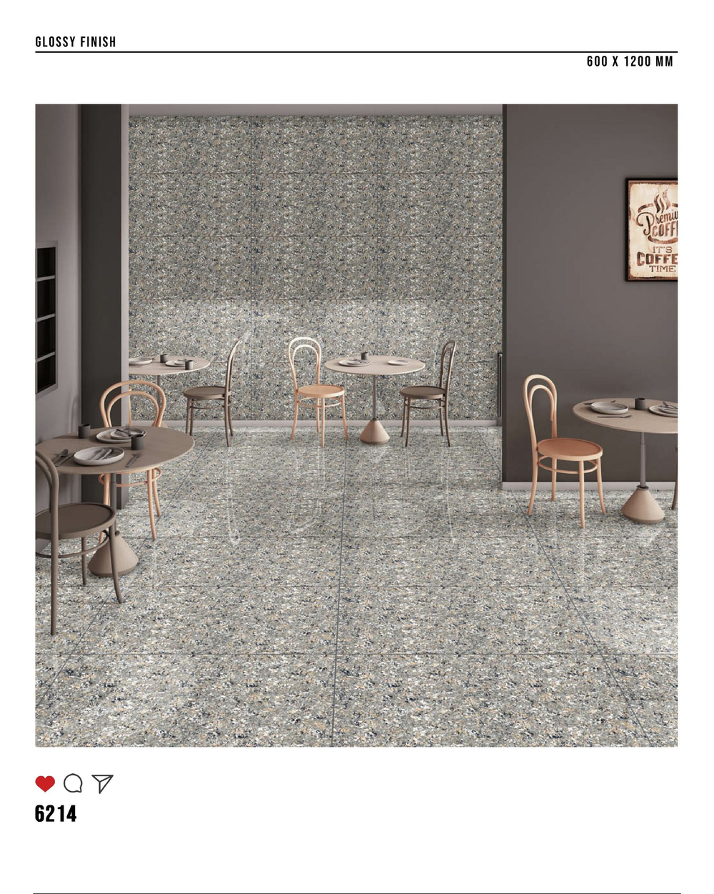 Керамогранит glossy №3 60х120, 6214