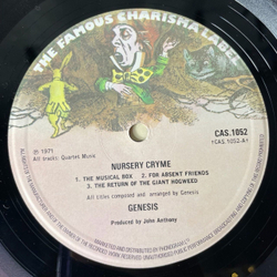 Винтажная виниловая пластинка LP Genesis Nursery Cryme (UK 1975) The Musical Box