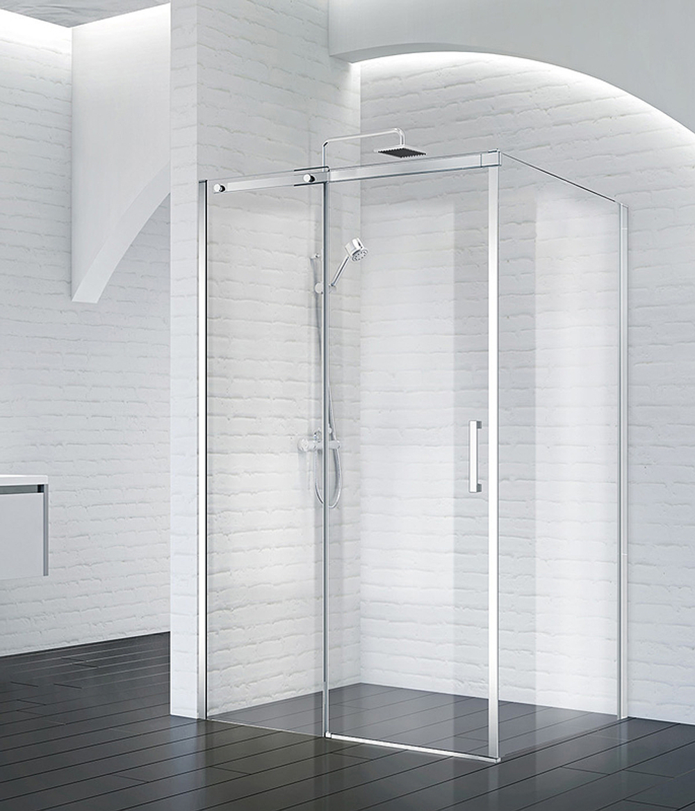 Душевой уголок BelBagno Acqua 150х80 ACQUA-AH-1-150/80-C-Cr профиль Хром стекло прозрачное