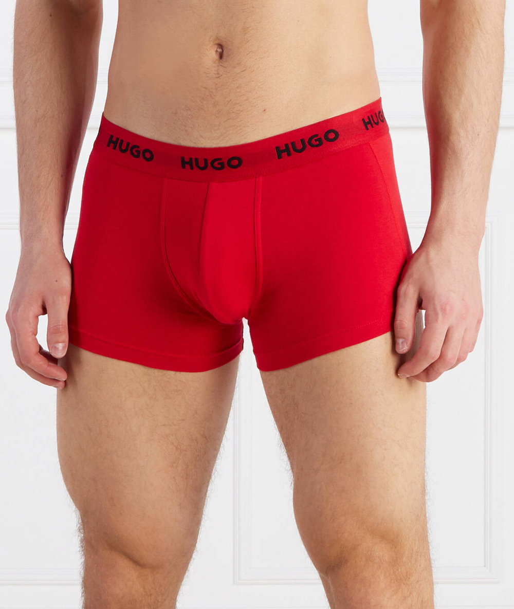 трусики-боксеры 3-pack trunk triplet pack Hugo Bodywear - черный(50469786)