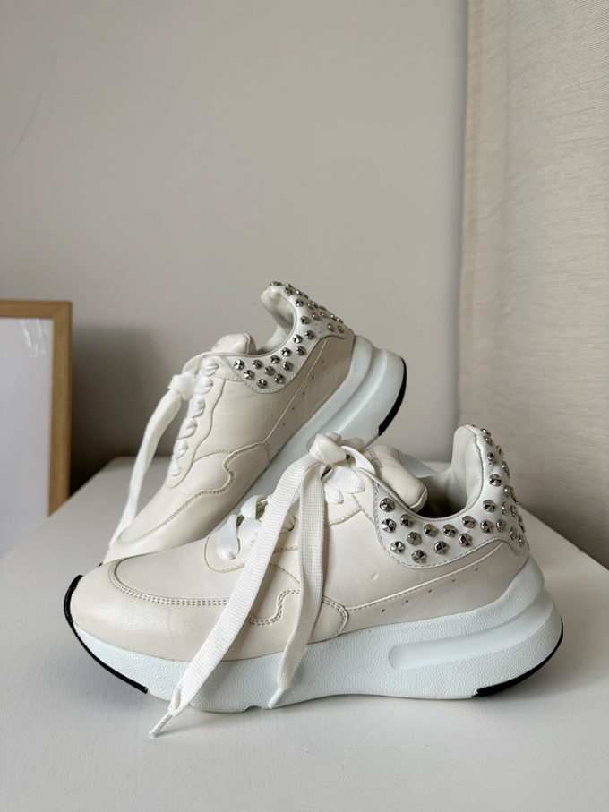 Кожаные кроссовки Alexander McQueen, 37