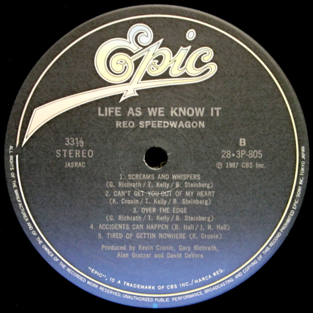 REO Speedwagon / Life As We Know It (LP)