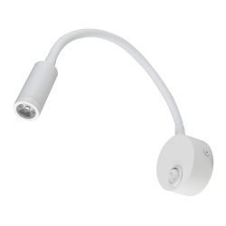 ULT-F21-3W-4000K IP20 WHITE Светильник светодиодный настенный гибкий для интерьерного освещения. 85-265В. Белый свет 4000К. Белый. TM Uniel