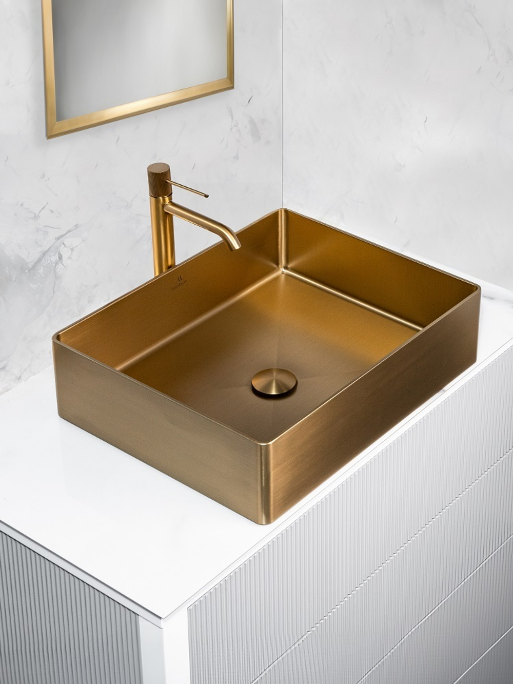 Раковина AltroBagno Accordo 001009 OrSp из нержавеющей стали