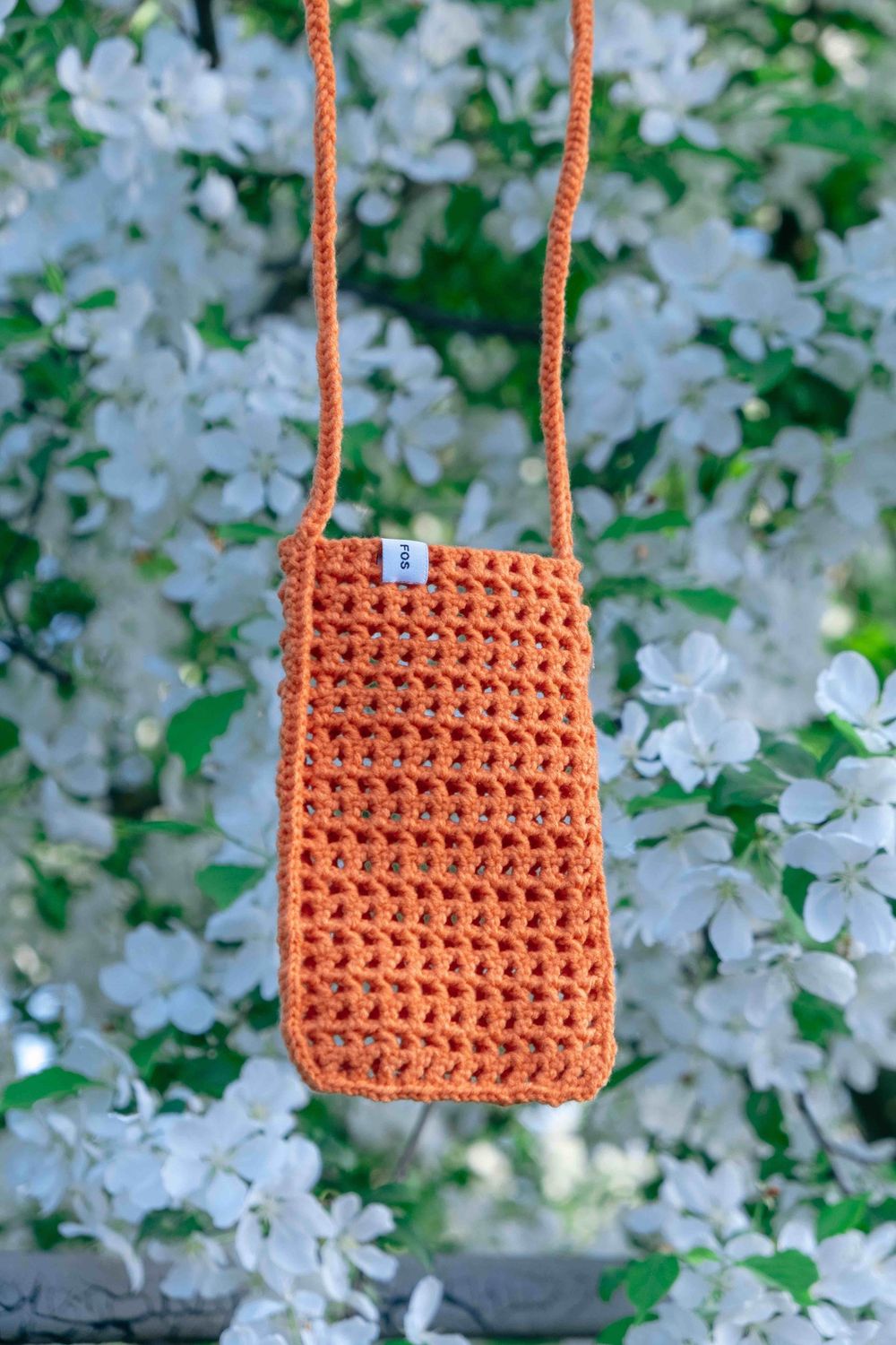 Вязаная сумочка FOS Оранжевая