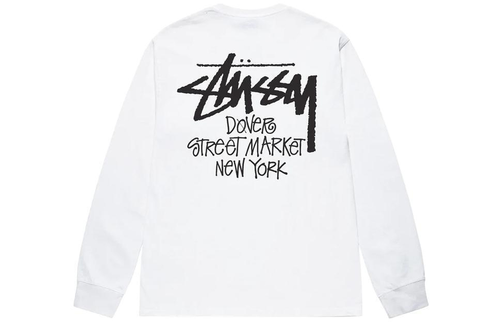 Толстовки Stussy x Dover Street Market FW23 DSM New York Ls Tee Logo T, 3993819-KHAK