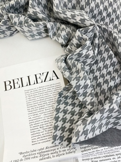 Трикотаж (жаккард). Гусиная лапка