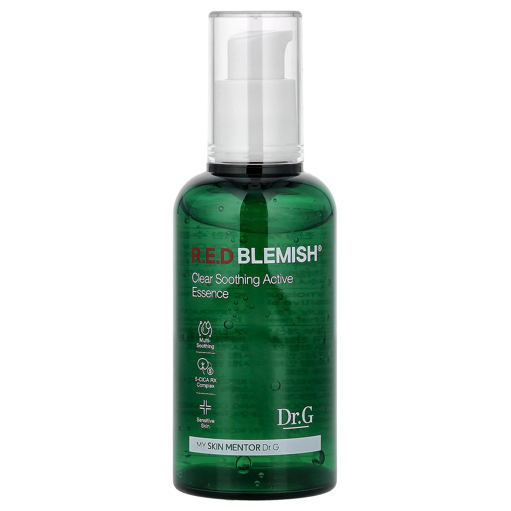 Dr. G, RED Blemish®, очищающая успокаивающая активная эссенция, для чувствительной кожи, 80 мл (2,7 жидк. унции)