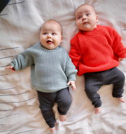 Джемпер вязаный oversize красный