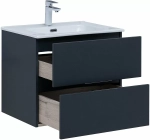 Тумба с раковиной Aquanet Алвита New 277511 60 антрацит