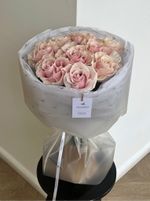 Моно букет из 9 роз Пинк Мондиаль