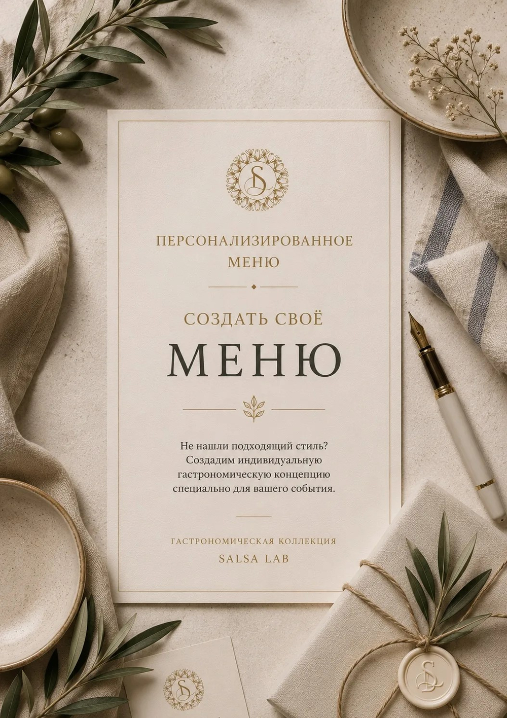 Создать своё меню