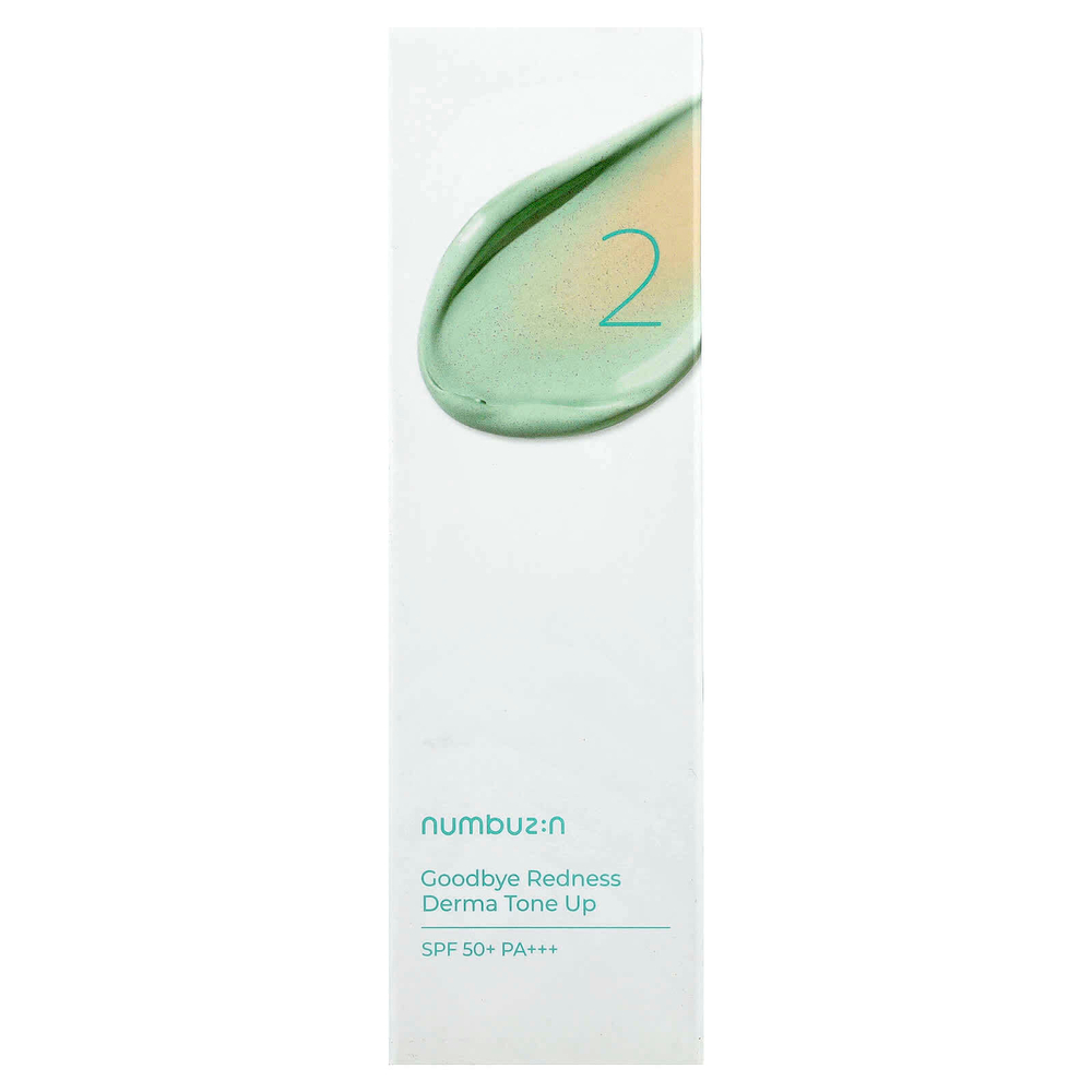 Numbuzin, № 2 Goodbye Redness, Derma Tone Up, SPF 50+ PA+++, 50 мл (1,69 унции)