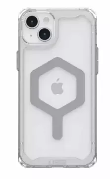 Чехол с поддержкой MAGSAFE Uag Plyo для iPhone 15 Plus 6.7", цвет прозрачный/серебро (Ice/Silver)