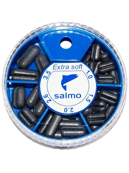 Грузила Salmo EXTRA SOFT малый 5 секц. 1.0-3.5г 060г набор 4