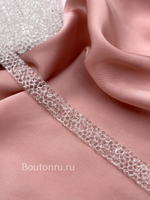 Тесьма термоклеевая белая