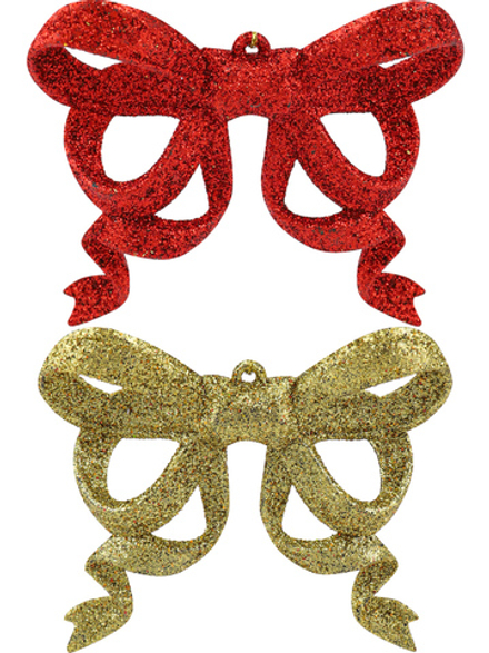 Набор подвесных украшений 2шт, 9см "Яркие банты"