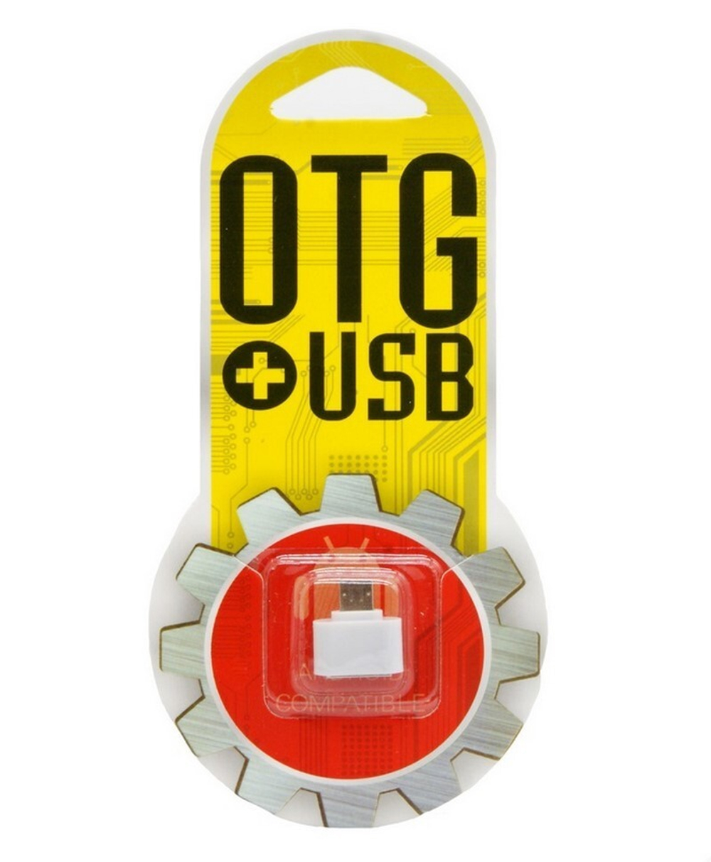Карт-ридер OTG Mega Micro (белый)