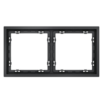 Рамка пластиковая VOLTUM S70 на 2 поста, (графит)