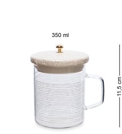 GS- 52/1 Кружка с крышкой «Нити» 350мл