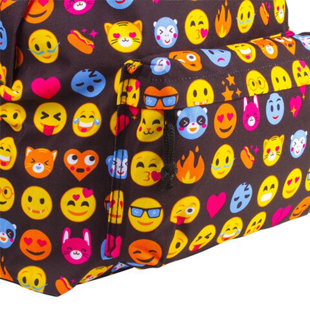 Рюкзак BRAUBERG молодежный, сити-формат, Смайлики, 41х32х14 см, 227105