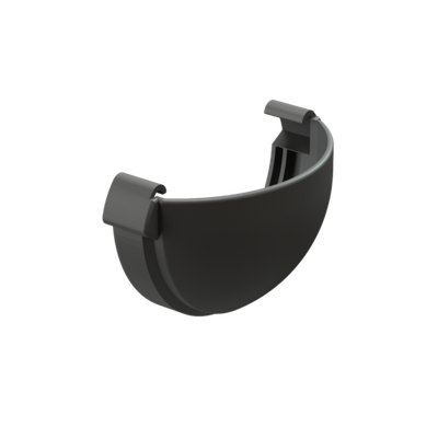 Заглушка желоба Lux, графит