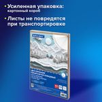 Картон белый А4 МЕЛОВАННЫЙ (белый оборот) 200 листов, в коробе, BRAUBERG, 210х297 мм, 116632