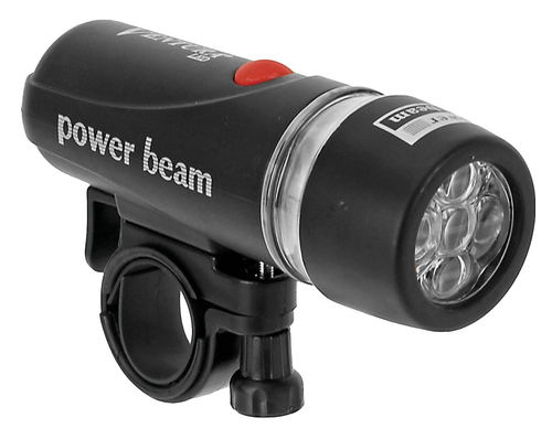 Фара 5 диодов/3ф. с линзами с батар. черная VENTURA