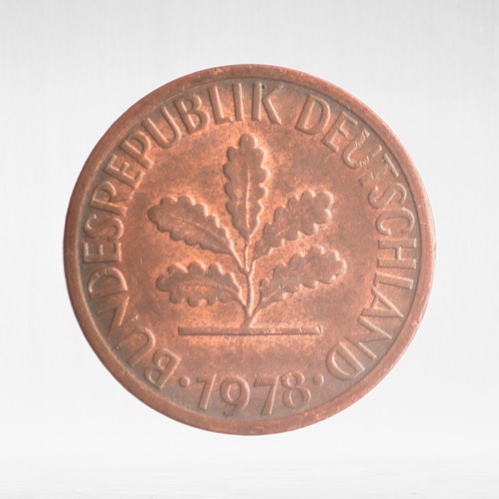 Germany, 1 Pfennig, 1978, (Karlsruhe Mint - "G"), VF