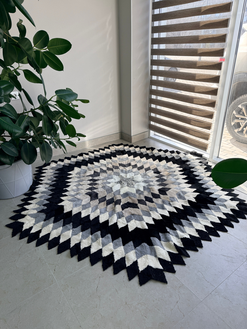 Меховой Ковер из овчины