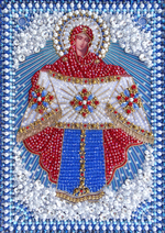 Принт-И22 Ткань с нанесенной авторской схемой Покров Пресвятой Богородицы