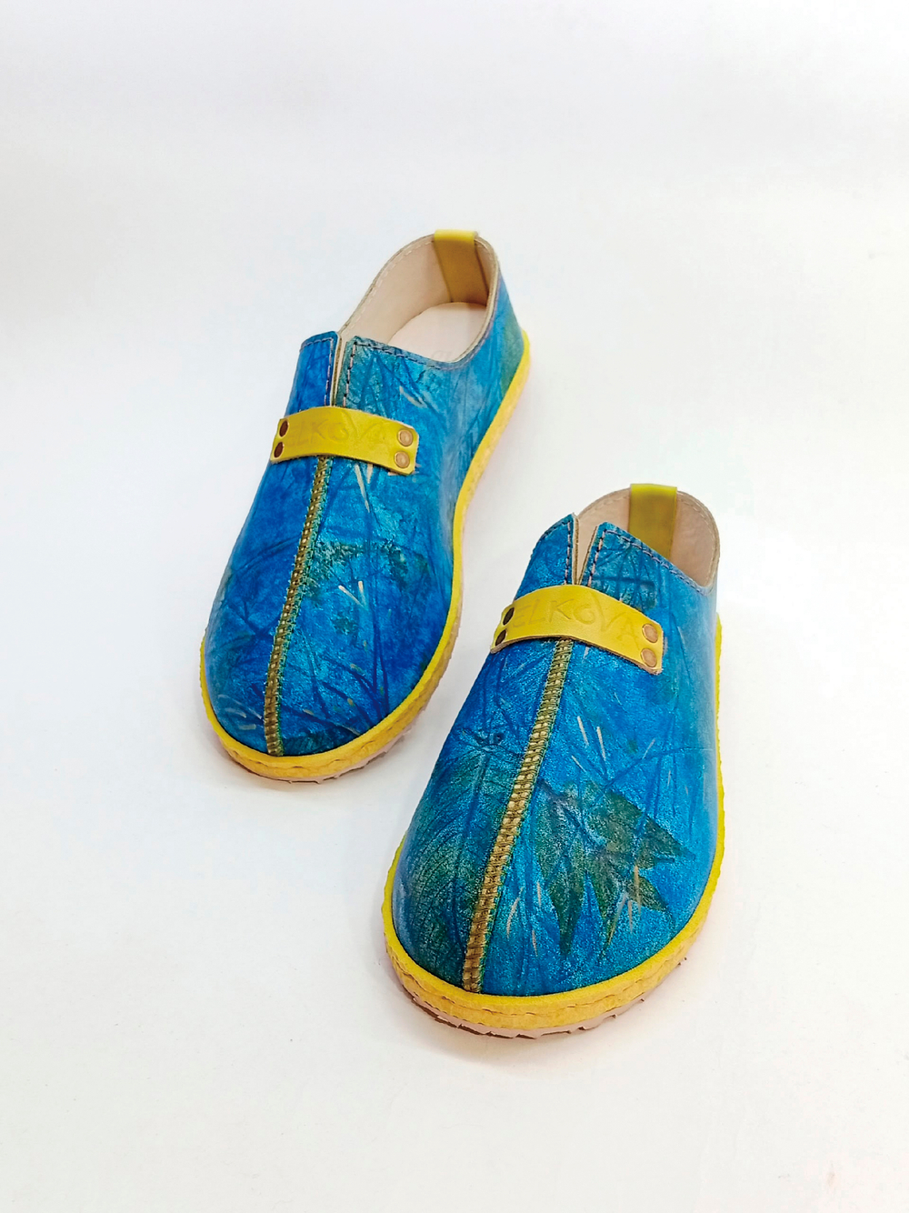 Слипоны кожаные "Ecoprint"