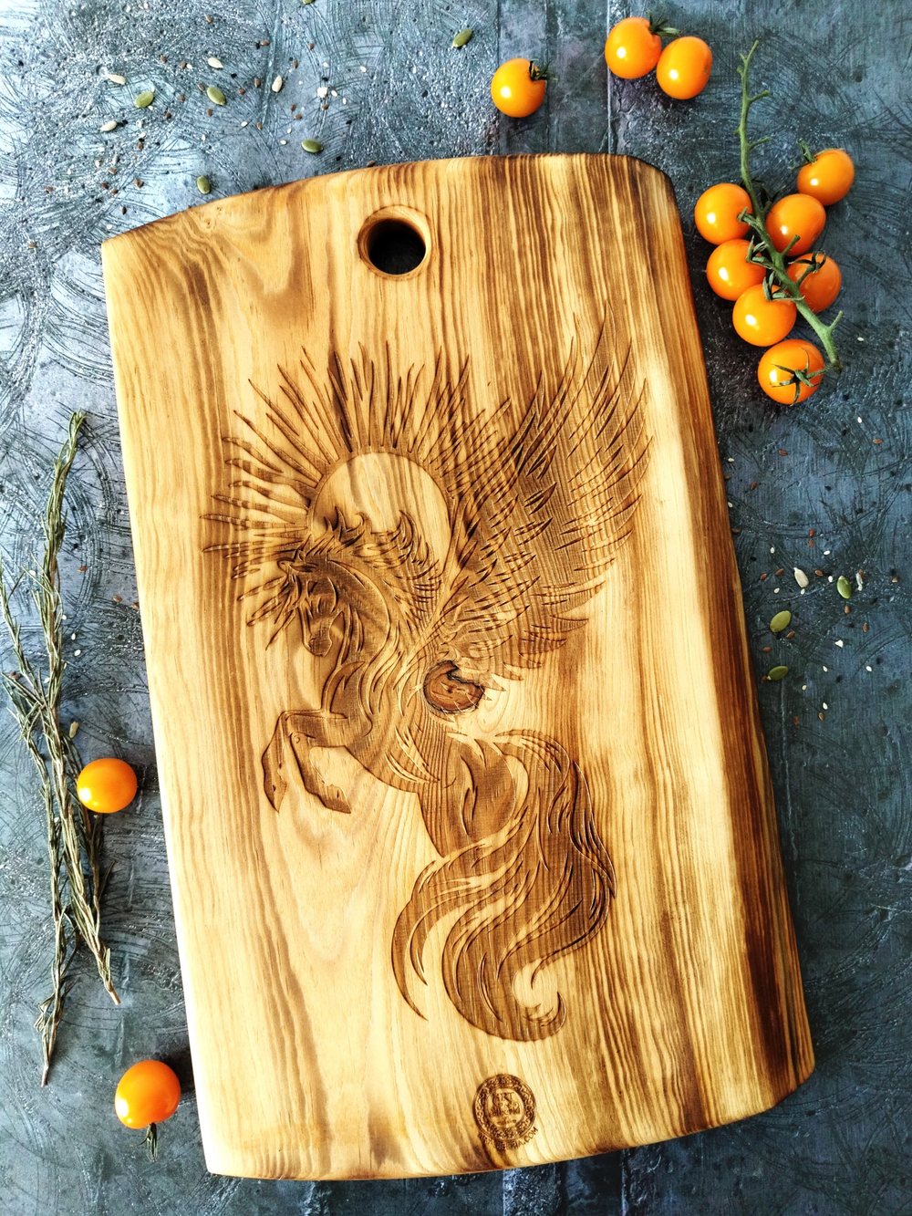 Разделочная доска из спила Сибирского кедра