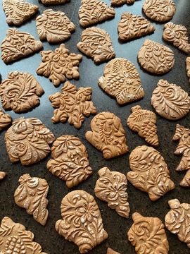 Малая скалка с узором Русский орнамент