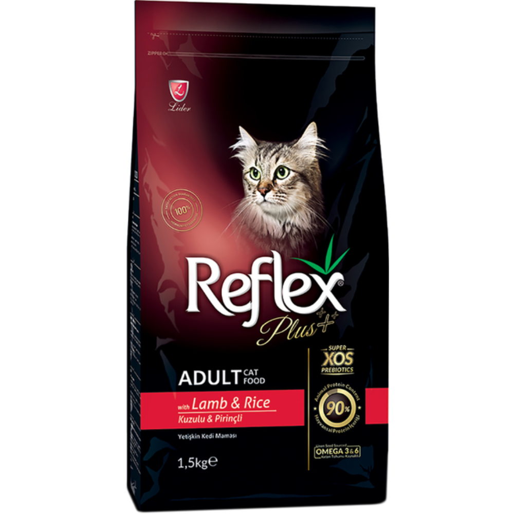 Сухой корм Reflex для кошек Ягненок с рисом 1.5 кг