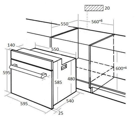 Электрический духовой шкаф Kuppersberg HFZ 691 BX