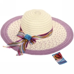 Шляпа женская с широкими полями «TiraMiSu- Ассоль», микс 6 цветов, р58, ширина полей 10 см