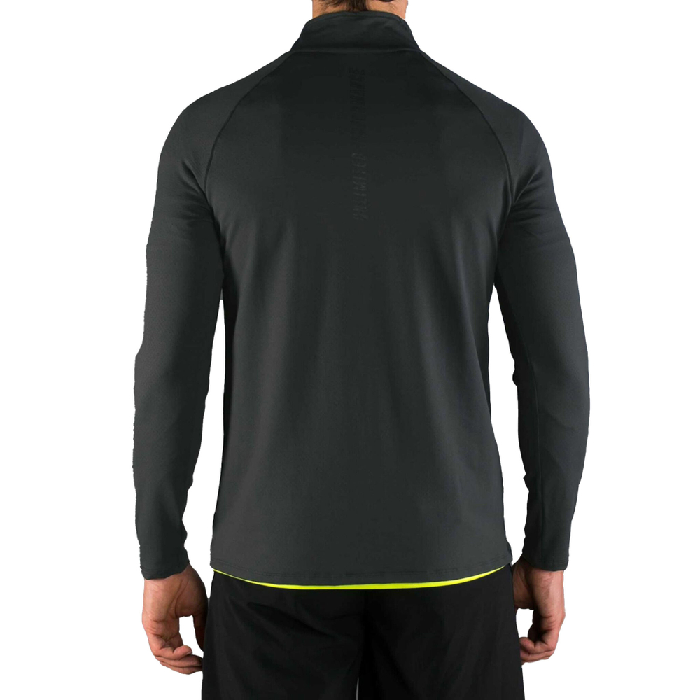 Мужское теннисное поло Endless Epic Zip Long Sleeve Men - Anthracite