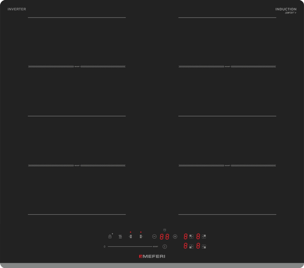 Индукционная варочная панель с инвертором Meferi MIH604BK COMFORT PLUS фото 4