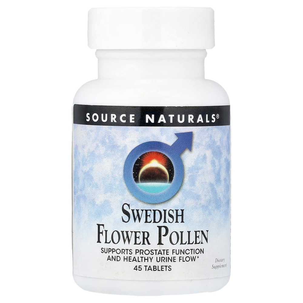 Source Naturals, шведская цветочная пыльца, 45 таблеток