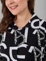 Рубашка Р-001/черный-большиебуквы