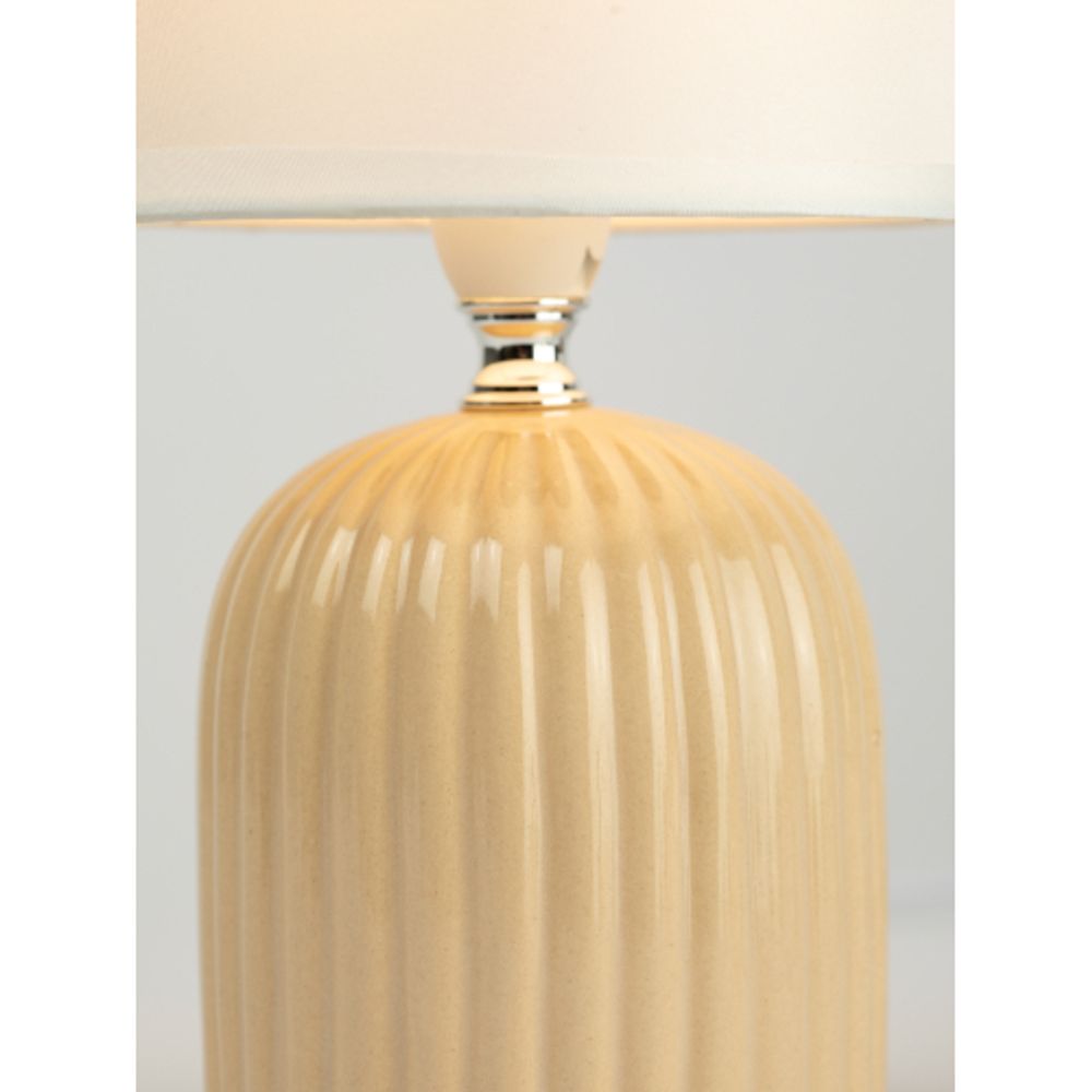 Настольная лампа Rivoli May 7548-502 1 х Е14 40 Вт керамика бежевая с абажуром | Настольные лампы Rivoli